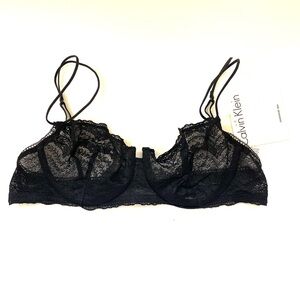 NEW Calvin Klein Black Lace Underwire Bra - 36b